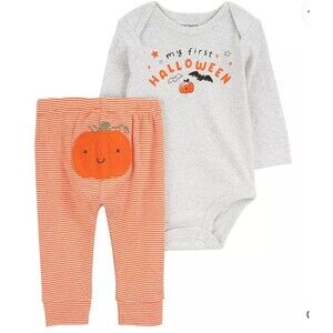 Carter's My First Halloween Bodysuit Pants Outfit, Baby Unisex, 9 months